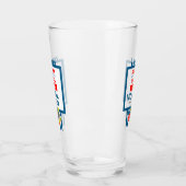 Verre Funny Narrowboat Étiquette aquatique (Gauche)