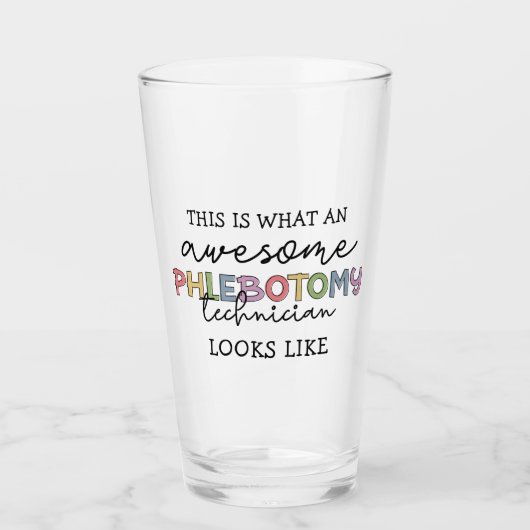 Verre Funny Phlebotomy Technicien génial PBT (Devant)