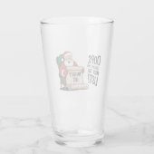 Verre Funny Santa Claus Naughty List Design de Noël (Dos)