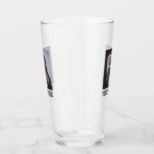 Verre Funny Sloth Add Your Text Computer Games Cartoon (Gauche)