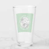 Verre Funny St. Patrick's Day Irlandais et chien sourian (Dos)