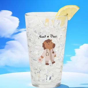 Verre Funny Vet Clinique Cheval Vétérinaire Conception d