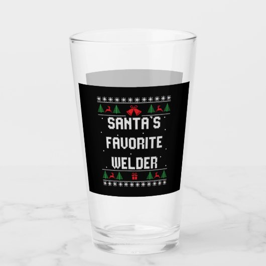 Verre funny welder Christmas sweater (Devant)