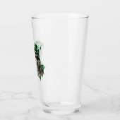 Verre Funny Wolfin Down Green Brews St Patricks Day (Gauche)