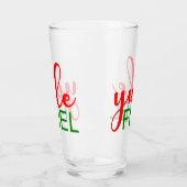 Verre Funny Yule fête de Noël (Gauche)