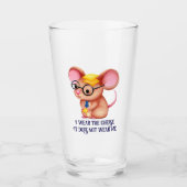 Verre Furry Cheese Man Business Mouse Tie Glasses Nerdy (Devant)