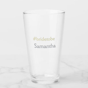 Verre futur mariée hashtag enterrement de vie de jeune f