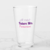 Verre Futur Mme ajouter nom mariage bachelorette partie (Dos)