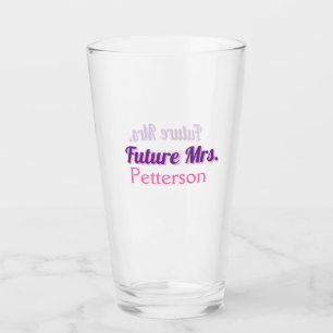 Verre Futur Mme ajouter nom mariage bachelorette partie