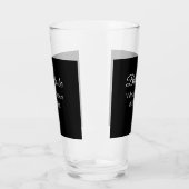 Verre futurelle nom date noir blanc shower de mariage no (Gauche)