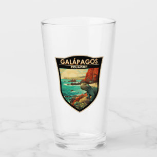 Verre Galapagos Îles Voyage Art Vintage