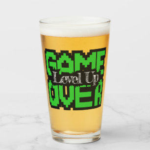 Verre Game Over, Level Up : Aventure rétro en sandbox pi