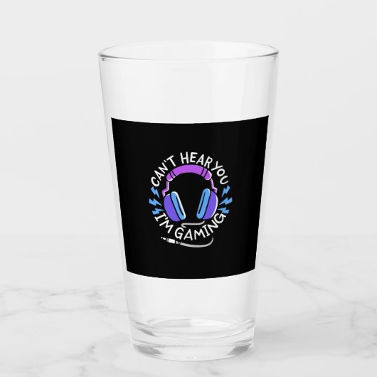 Verre Gamer Je Joue (Devant)