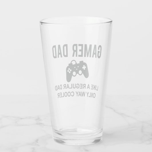 Verre Gamer Papa Comme Un Père Régulier Seulement Way Gl (Dos)