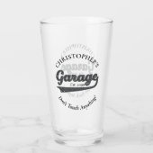 Verre Garage Ne Touchez rien Boire Bière Pint (Dos)