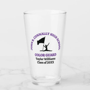 Verre Garde de couleur de lycée violet Personnalisé