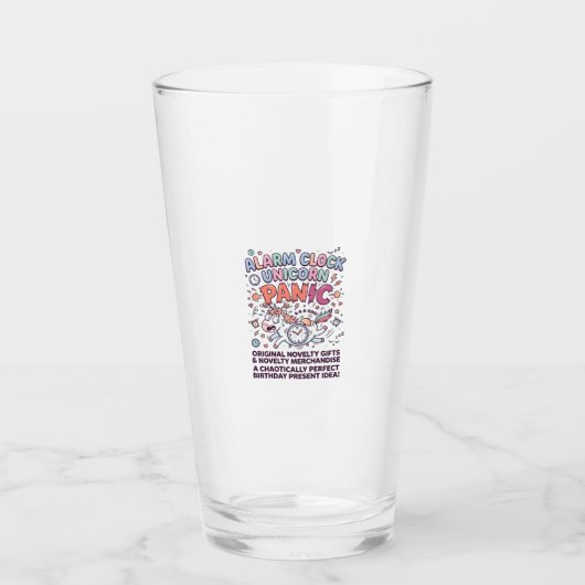 Verre Garde du Royaume Licorne Conception Vectorielle Ad (Devant)