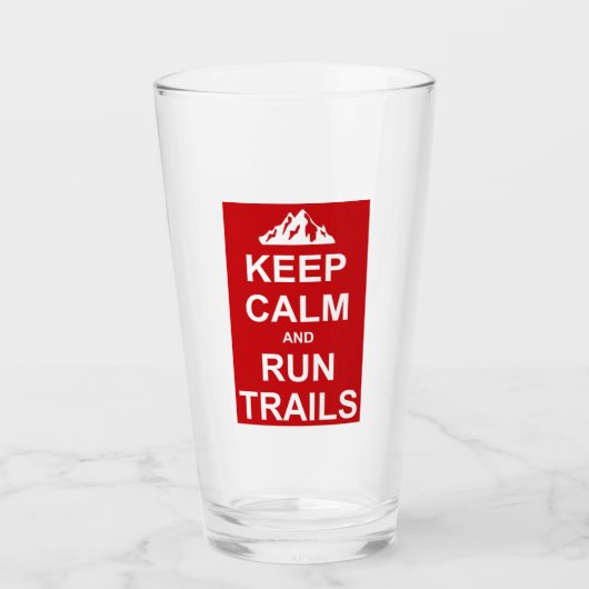 Verre Gardez Le Calme Et Exécutez Des Trails Ultra Coura (Devant)