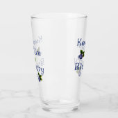 Verre Gardez Le Calme Et Le Blueberry Sur (Gauche)