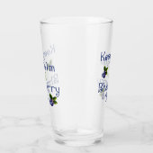 Verre Gardez Le Calme Et Le Blueberry Sur (Droite)