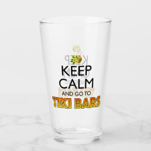 Verre Gardez votre calme et allez aux bars Tiki