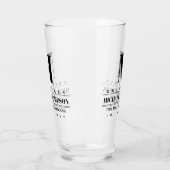 Verre Garin de mariage monogramme moderne simple (Gauche)