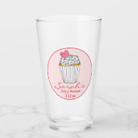 Gâteau Cupcake Cœur Rose Faveur de Mariage ou Baby
