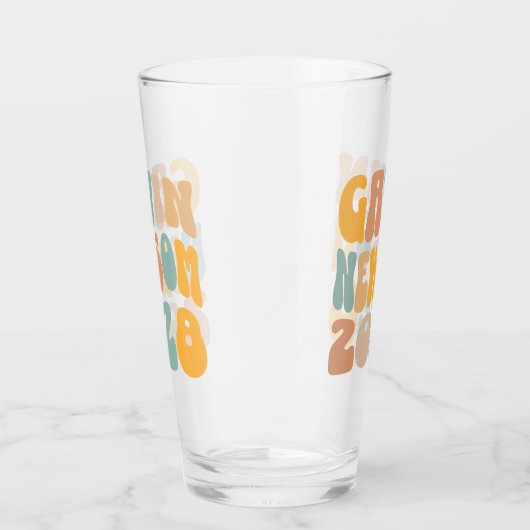 Verre Gavin Newsom 2028 Pour Président Wavy Text (Droite)
