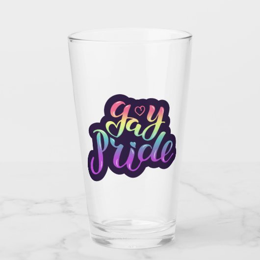 Verre Gay pride (Devant)
