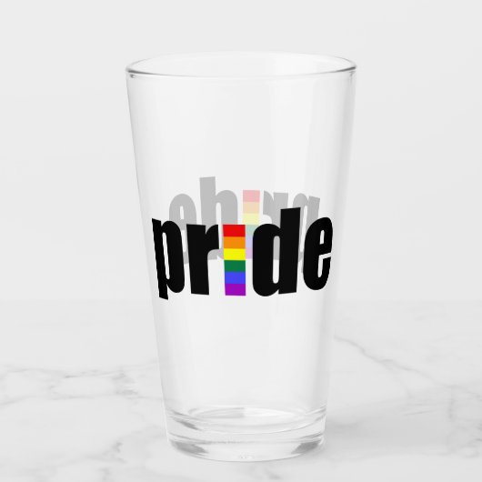 Verre Gay pride (Devant)