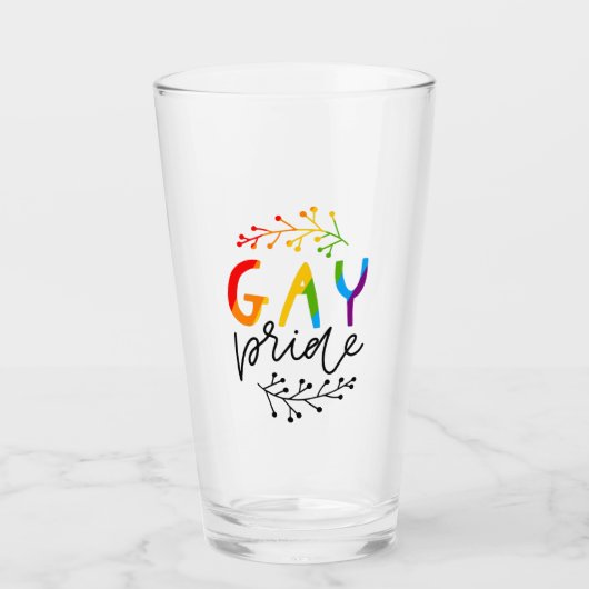 Verre Gay pride (Devant)