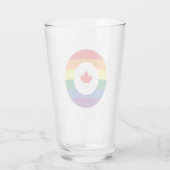 Verre Gay pride canadien (Dos)