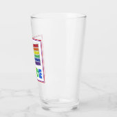 Verre Gay pride LGBT Rainbow Mariage Couche de gâteau (Gauche)