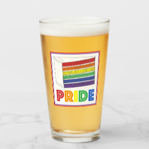 Verre Gay pride LGBT Rainbow Mariage Couche de gâteau