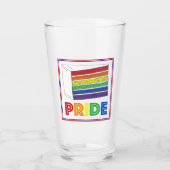 Verre Gay pride LGBT Rainbow Mariage Couche de gâteau (Devant)