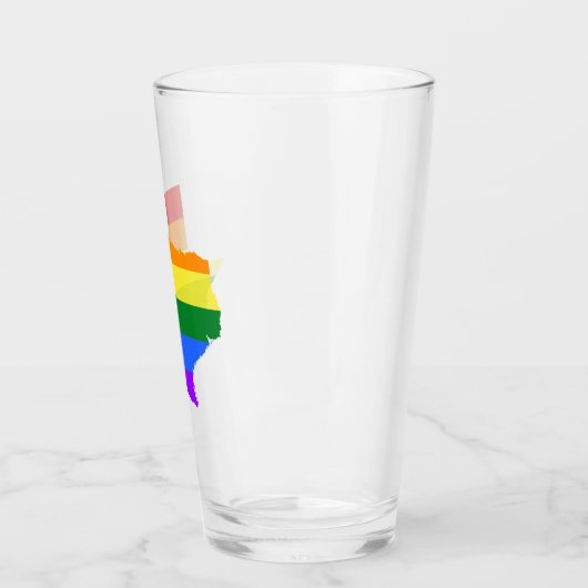 Verre Gay pride| Texas Rainbow (Gauche)