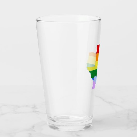 Verre Gay pride| Texas Rainbow (Droite)