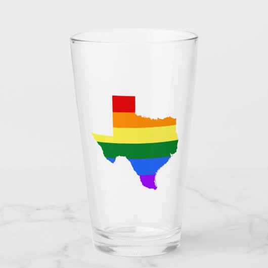 Verre Gay pride| Texas Rainbow (Devant)