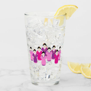 Verre Geisha japonais en Kimonos Pretty