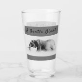 Verre Gentle Giant Elephant haute clé photo avec texte (Dos)