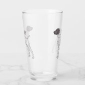 Verre German Shorthred Pointer dog (Gauche)