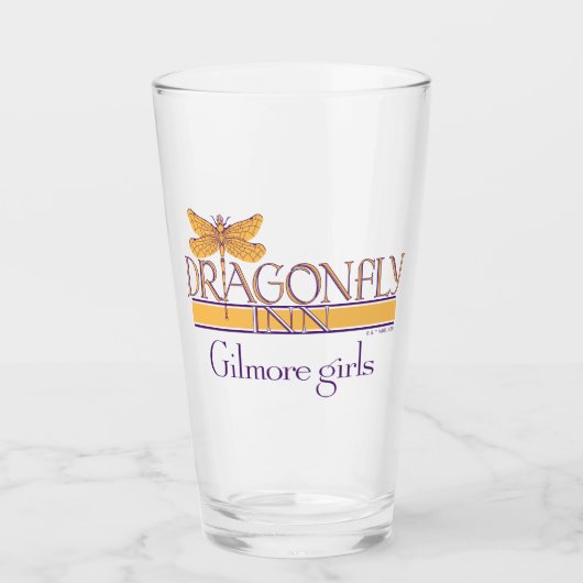 Verre Gilmore Girls | Logo de Dragonfly Inn (Devant)