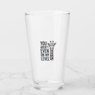 Verre Girafe Drôle Tu N'es Même Pas à Mon Niveau T-Shirt