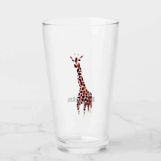 Verre Girafe Personnalisé (Devant)