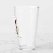 Verre Giraffe Fleurs de Portrait Jaunes (Gauche)