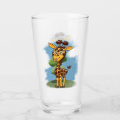 Verre Giraffe souriante (Dos)