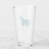 Verre Girl Glitzy Parties scintillant Aqua Unicorn (Dos)