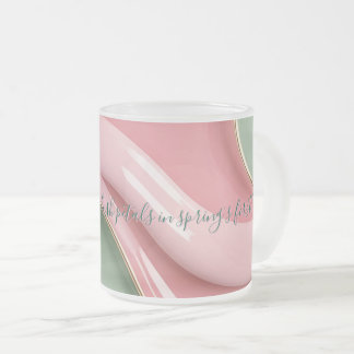Verre givré mug dans un graphique stylé