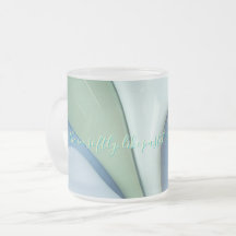 Verre givré mug dans un graphique stylé