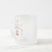 Verre givrée 10 oz de café de Noël Mug (Devant gauche)
